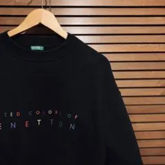 BENETTON / ベネトン　カラフル　クールネック　スウェット　トレーナー