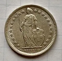 1968年 スイス 2フラン硬貨 - メルカリ