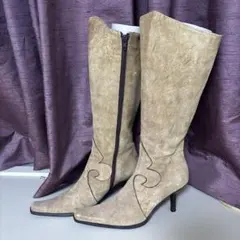 ALBERTO GUARDIANI(イタリア製)本革レディースロングブーツ