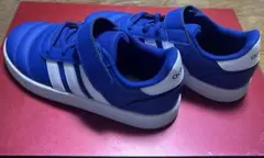 アディダス　キッズスニーカー　21センチ　ブルー　adidas