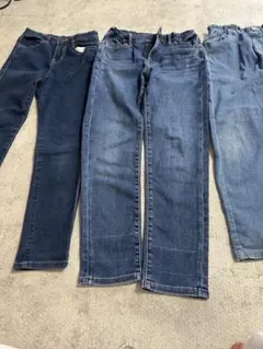UNIQLO キッズ デニム長ズボン 140cm 3点セット