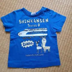 【ハッカベビー】hakkababy 半袖Tシャツ 80cm 新幹線