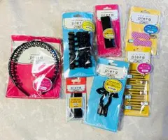 【新古品未開封】【送料込み】ヘアアクセサリー７点セット　ブラック中心