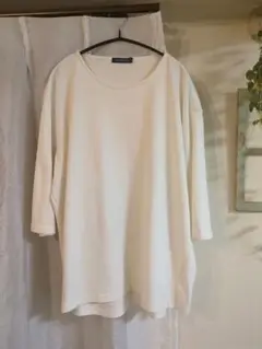 アーバンリサーチ　オーバーサイズ ホワイト 七分袖 Tシャツ　シンプルロンT