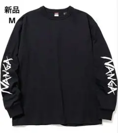 新品　Mサイズ　NANGA ロングスリーブ Tシャツ ロンT ブラック 長袖　黒のサムネイル