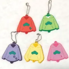 おそ松さん　ラバーキーホルダー　5点　パーカー型　カプセルトイ