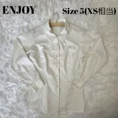 カーシーカシマ ENJOY リボン付きブラウス 事務服 オフィス 白 XSのサムネイル