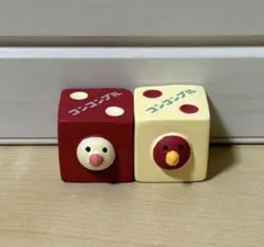 デコレ コンコンブル サイコロ文鳥 紅白セット