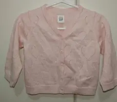 baby GAP ハート模様　カーディガン　ピンク　90センチ