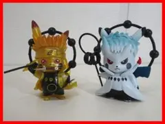 ピカチュウ　NARUTO　コラボフィギュア　２体セット　中古　Mイ-378