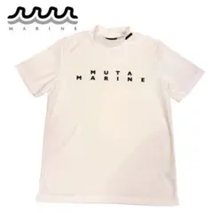 定価2万】ムータマリン ゴルフ モックネックシャツ 総柄 ブラック 7 XL