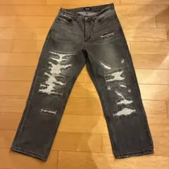 XLARGE ダメージジーンズ　デニムパンツ　ブラック