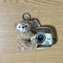 【新品未使用】ディズニーシー ダッフィー カメラポーチ ぬいぐるみキーホルダー