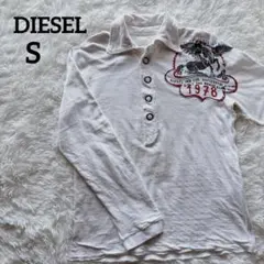 DIESEL ディーゼル 長袖　トップス　ポロシャツ　古着風　S やや大きめ