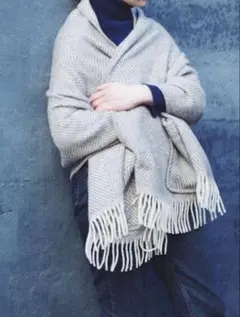 新品 LAPUAN KANKURIT ポケットショール ピュアニューウール