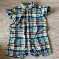 Ralph Lauren チェック柄ロンパース 70