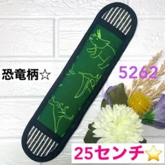 ちぇりー様専用☆水筒　肩紐カバー☆リピーター様☆グリーン恐竜柄☆No.5262