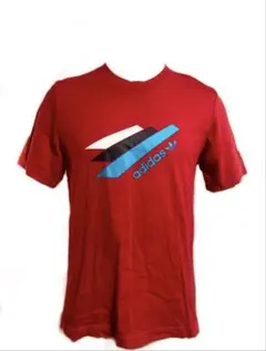 adidas アディダス トレフォイルロゴTシャツ Mサイズ レッド