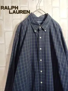 ラルフローレン　シャツ　長袖　ブラックウォッチ　刺繍