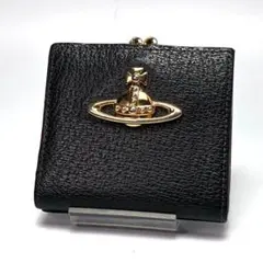 533 美品 Vivienne Westwood がま口 ゴールド金具ロゴ 財布のサムネイル