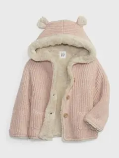 babygap ピンク フード付きジャケット 90cm　18-24ヶ月