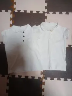 GITA ホワイト ポロシャツ 110cm　2枚セット