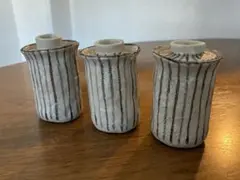 茶碗蒸し 陶器 蓋付き容器 3個セット 作家物のサムネイル