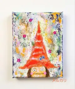 匿名で配送] 一点もの ハロウィン 油絵 油彩 絵 - メルカリ