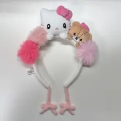 USJ ハローキティ＆タイニーチャム カチューシャ ポンポン