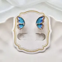 No.1930 ハンドメイド　蝶のイヤリング