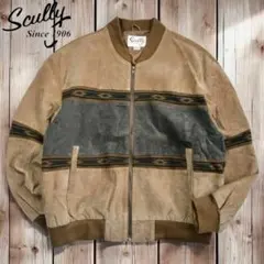 12M489◯90s Scully スウェード ネイティブ ブルゾン ジャケット 