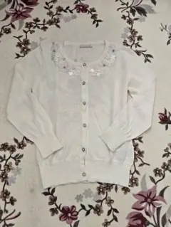アベニールエトワール　カーディガン　ボレロ　白　36サイズ　トップス