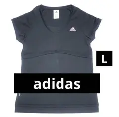 838★美品　アディダスclimalite ブラック　スポーツウェア　L