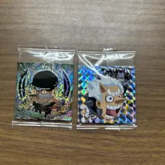 ワンピースウエハウス シール モンキーＤルフィーgr ロロノア・ゾロsec