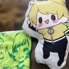 6時のおやつ ぷりっつやられね星人 クッション　タオルのサムネイル