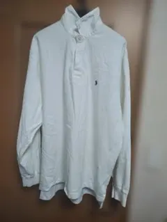ポロ ラルフローレン 白 モックネック 長袖シャツ XL