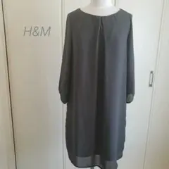 H&M　ワンピース　チュニック　グレー