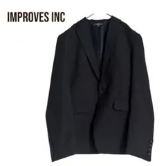 IMPROVES INC ブラック　スーツジャケット　大きめXL　メンズ