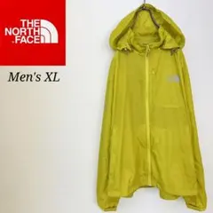 ノースフェイス 薄手マウンテンパーカー ライトグリーン メンズXL