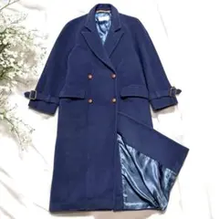 ✨希少✨ ミラショーン ロング トレンチコート モヘヤ混 ロゴボタン イタリア製のサムネイル