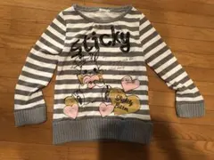 女児　150 薄手ニット　ボーダー