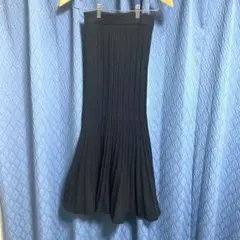 GYDA ブラック ニットフレアスカート サイズF