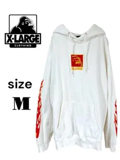 X-LARGE エクストララージフレイム袖プリント スウェットパーカー