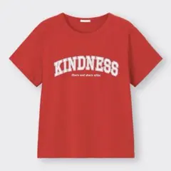 GU 未使用 グラフィックTシャツ S レッド 半袖 赤