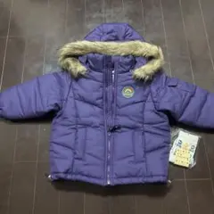3can4on キッズ 中綿コート パープル 90cmのサムネイル