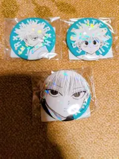 HUNTER×HUNTER アニメジャパン 缶バッジ 白スーツ キルア - メルカリ