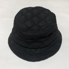 H&M キルティング バケットハット 黒