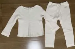 【最終値下げ】ジェラートピケ☆ワッフル地 長袖 パジャマ☆XS 100 110