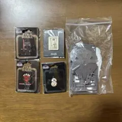 【未開封・非売品】スターウォーズ セレブレーション ピンバッジ4点＆プラモセット