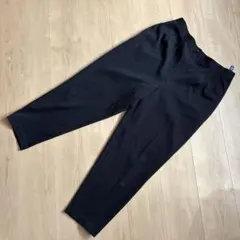 カジュアルパンツ 黒 スリムフィット